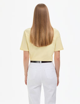 Limon Regular Fit V Yaka Basic Ti__rt