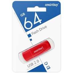 Флеш-накопитель 64Гб "Smartbuy Scout" Red