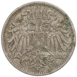 Монета 10 геллеров 1893 года Австрия