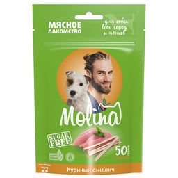 Молина Лакомство для собак всех пород и щенков Куриный сэндвич, 50г (7611)