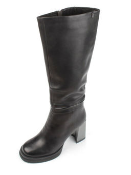 02-B6233-6051-3BM-1 BLACK Сапоги зимние женские (натуральная кожа, натуральный мех)