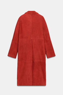 100% SUEDE LEATHER COAT LIMITED EDITION - Zara фото 19