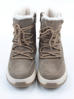 04-PAAG97-1Z KHAKI Ботинки зимние женские (натуральная замша, 100% шерсть)