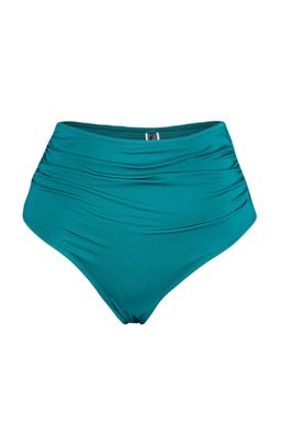 Kahverengi Drapeli Super Yuksek Bel Hipster Bikini Alt? TBESS21BA0178 - Trendyolmilla фото 8