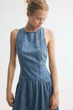 Vestido denim con falda acampanada - H&m фото 5