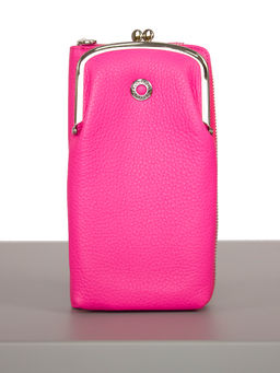 LACCOMA клатч LA-4100-фуксия натуральная кожа фото 6