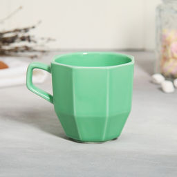 Чайная пара керамическая «Цветы»: кружка 200 мл, блюдце d=13 см