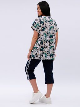 Костюм "Даниэла" цветы, трикотаж