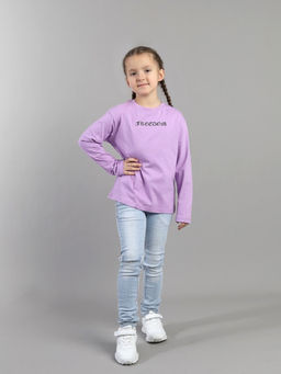 CRB wear / CSJG 64028-45-433 Джемпер для девочки,сиреневый/Ex.Cherubino  фото 3