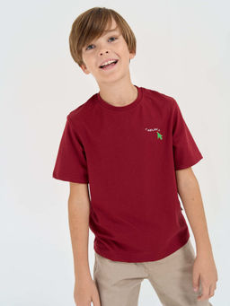 Футболка Бордо с принтом 7+