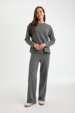 Широкие брюки из ткани селаник - Defacto фото 5