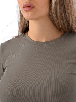 базовый лонгслив в рубчик (лапша) - А+б коллекция фото 7