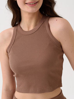 Майка-топ Кашкорсе рубчик лапша - Оптима фото 68