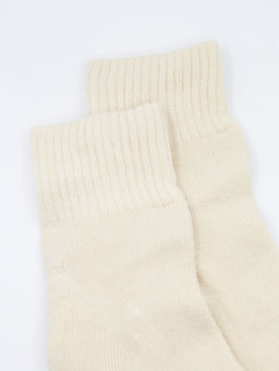 Носки р.35-40 Утепленные Кремовые - Krumpy фото 3
