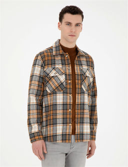 A__k Kahverengi Oduncu Oversize Uzun Kollu G_mlek - Pierre cardin фото 3