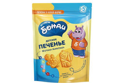 Цена за 5 шт. Бегемотик Бонди, детское печенье Изучаем животных, 80 г