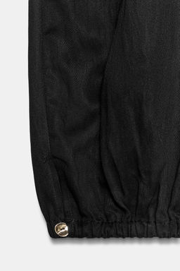 PANTAL?N BOMBACHO CINTURA EL?STICA / Negro - Zara фото 6