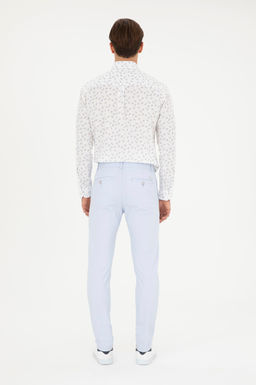 Мужские светло -голубые холст / брюки Chino Сюрприз в корзине - U.s. polo assn фото 4