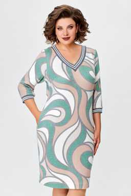 Блуза Swallow 803.2 черный+серебряный узор фото 933