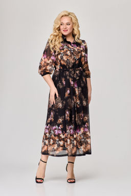 Платье Svetlana Style 1778 черный+цветы