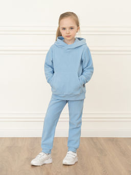 Костюм детский флисовый голубой 7043г(ш) (104, 56)