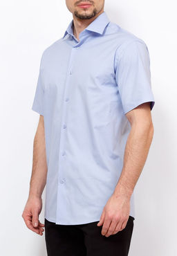 Сорочка мужская короткий рукав GREG 220/107/6403/Z STRETCH  фото 10