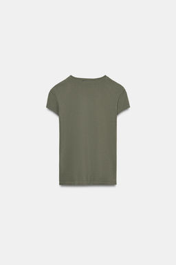 SLIM FIT SHORT SLEEVE T-SHIRT - Zara фото 10