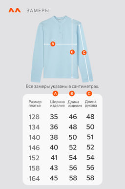 Рубашка-поло с длинным рукавом для мальчика Happyfox