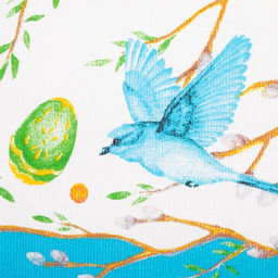 Скатерть Доляна Happy Easter 110×144 см, 100% хлопок, 164 г/м²