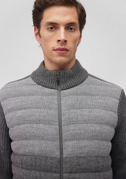 Fermuarl? Gri Triko - Mavi фото 5