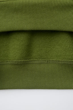 SUDADERA LISA ETIQUETA / VERDE - Zara фото 4