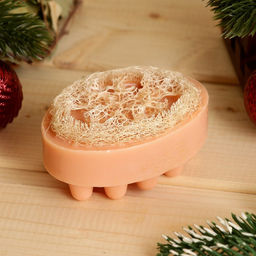 Массажное мыло с люффой Горячее какао 100 г - Добропаровъ фото 3