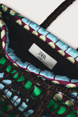 BOLSO DE MANO TRENZADO LIMITED EDITION / Multicolor - Zara фото 4