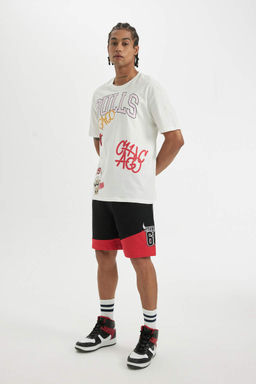 DeFactoFit Шорты прямого кроя стандартного кроя NBA Chicago Bulls  фото 2
