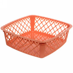 Цена за 3 шт. Сухарница пластиковая "Астория" 23*23*7,5см, тициан