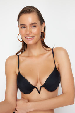 Siyah Balkonet V Aksesuarl? Push Up Bikini Ustu TBESS24BU00031 - Trendyolmilla фото 2