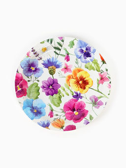 Цена за 2 шт. Тарелка одноразовая бумажная «Полевые цветы», 17 см, 6 шт