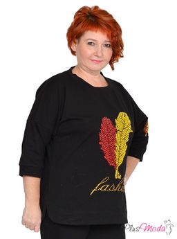 Толстовка Модель №1176 размеры 44-84 - Plusmoda фото 5