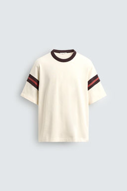 RIB STRIPE T-SHIRT - Zara фото 6