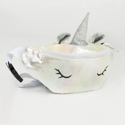 Сумка детская поясная Magiс unicorn на молнии, цвет белый - NAZAMOK KIDS фото 3