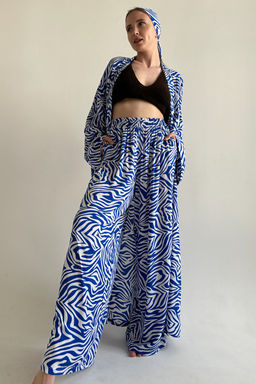 Кимоно BEACH069/02/Белый, синий - M&G all natural фото 10