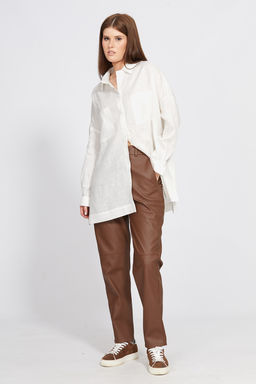 Брюки корица