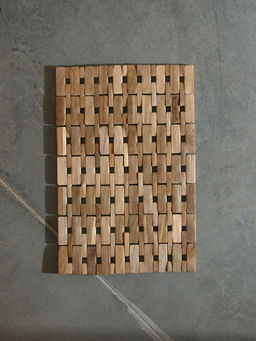 Коврик из тикового дерева, 40×30×0.7 см