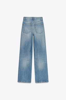 TRF WIDE-LEG HIGH-WAIST FULL LENGTH JEANS - Zara фото 17