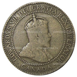 Монета 1 цент 1910 года Канада