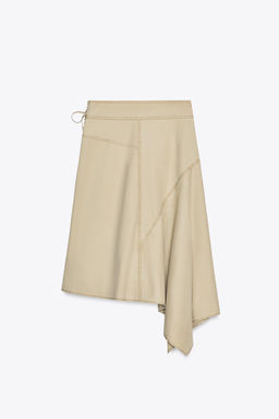 ASYMMETRIC SARONG SKIRT - Zara фото 4