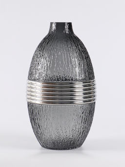 Ваза «Томмазо», 26.5×16 см, стекло, чёрная