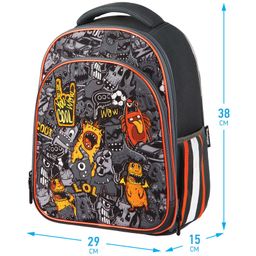 Рюкзак Berlingo Expert Plus "Monster family" (RU07164) 38*29*15см, 2 отделения, 2 кармана, анатомическая спинка