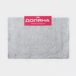 Салфетки сервировочные на стол Доляна «Соломка», 30×45 см, 4 шт., серебряные