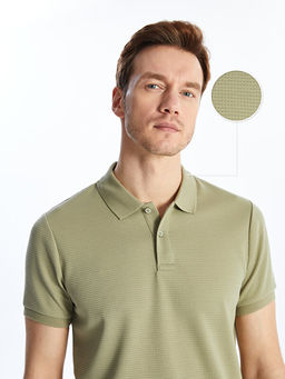 Polo Yaka K?sa Kollu Erkek Dokulu Ti??rt